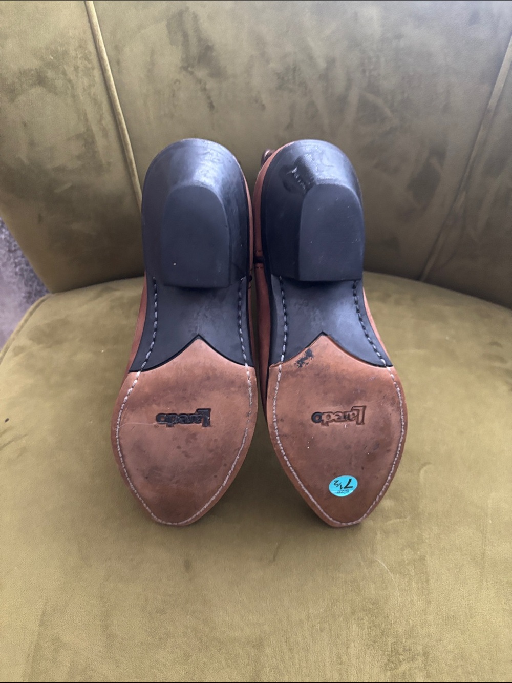 Woman’s Brown Two-Tone Western Cowboy Boots LAREDO … - Picture 3 of 7